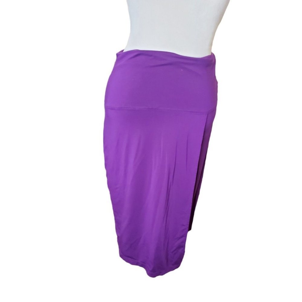 ATHLETA Medium Purple Fold-Down High Waist Nusa Stretch Lycra Yoga Skirt | Med - Picture 4 of 7